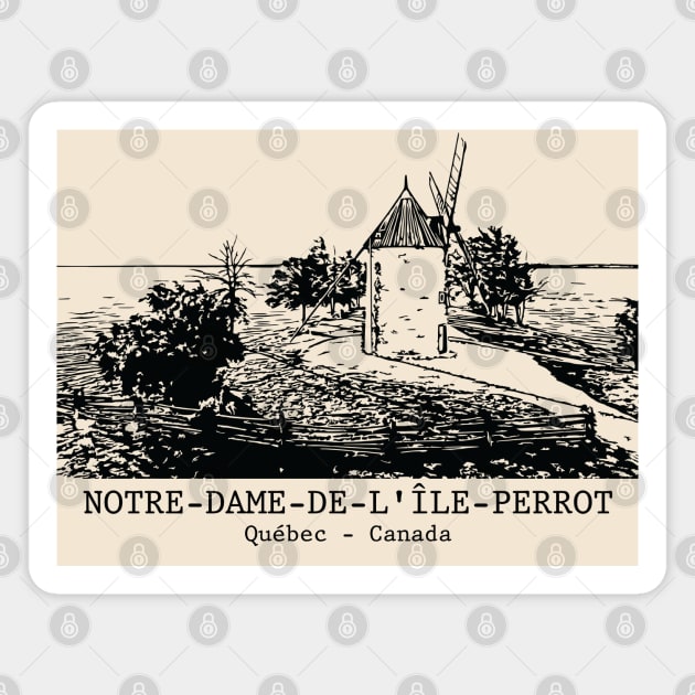 Notre-Dame-de-l'Île-Perrot - Québec Magnet by Lakeric